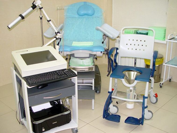 Equipment for carrying out urodynamic examinations in suspected prostatitis
